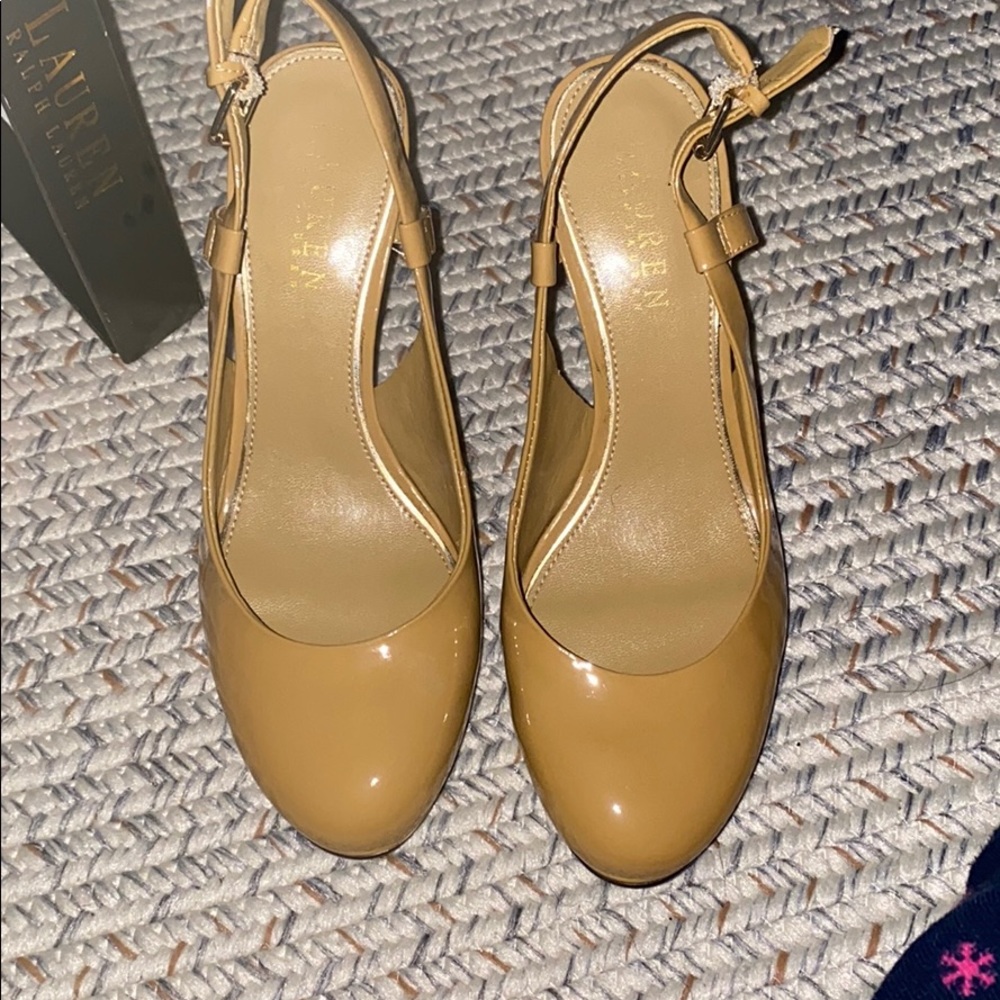 Tan Ralph Lauren heels